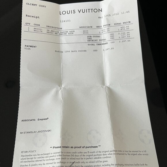 Louis Vitton The Emilie wallet in Damier Azur canvas - Picture 13 of 14